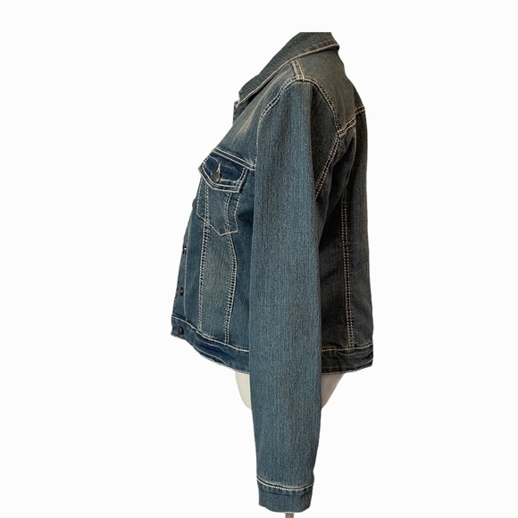Roadrunner Ladies Medium/Dark Wash Denim Jacket - Picture 4 of 10